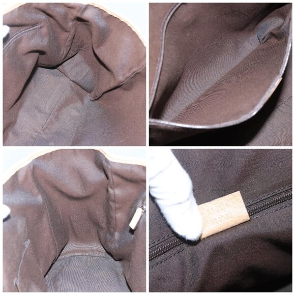 GUCCI GG Supreme Tote Bag PVC Outlet White Gold - Picture 14 of 15